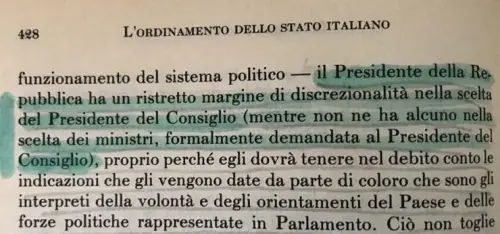 Il Presidente della Repubblica può rifiutare il nome di un ministro?