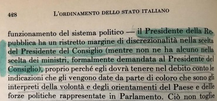 Il Presidente della Repubblica può rifiutare il nome di un ministro?